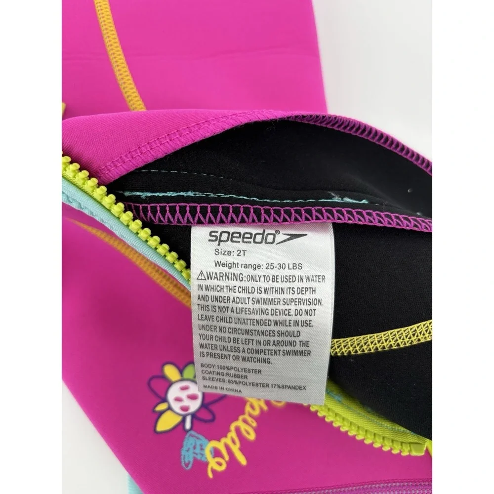 Speedo Kids Begin To Swim UV Thermal Swimsuit UPF 50+ Sz 2T